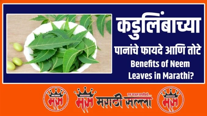 Benefits of Neem Leaves in Marathi