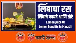 benefits of Lemon in Marathi